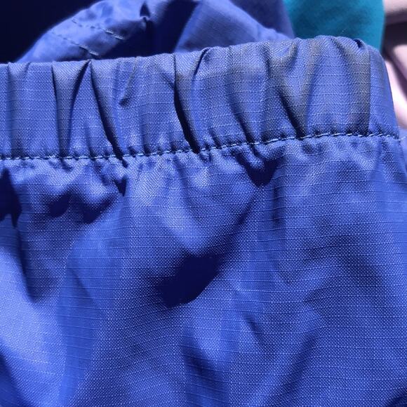 L.L. Bean Blue Full Zip Windbreaker Nylon Hooded Jacket Women's Size Medium - Picture 7 of 7